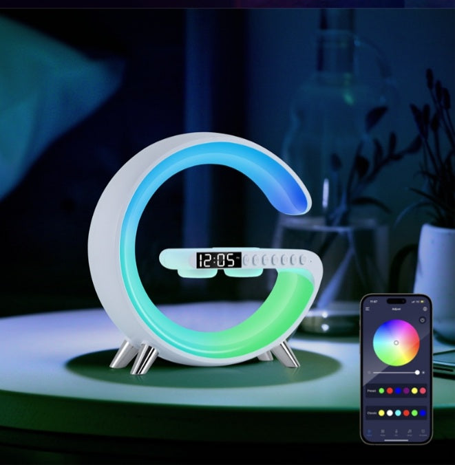 GlowSync – Smart Sunrise Alarm Clock & Wireless Charger