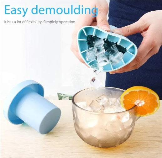 Easy Release Ice Cube Maker – Reusable Flexible Ice Tray