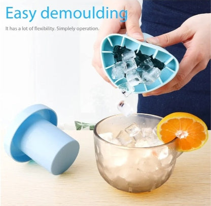 Easy Release Ice Cube Maker – Reusable Flexible Ice Tray
