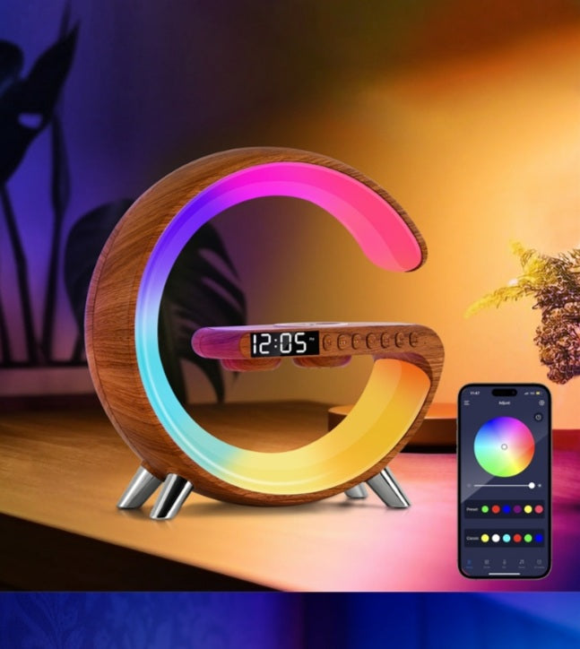 GlowSync – Smart Sunrise Alarm Clock & Wireless Charger