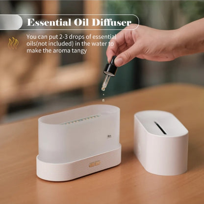 3D Flame Aroma Humidifier | Cozy Mist & Ambient Light