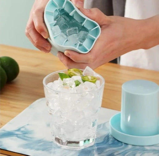 Easy Release Ice Cube Maker – Reusable Flexible Ice Tray