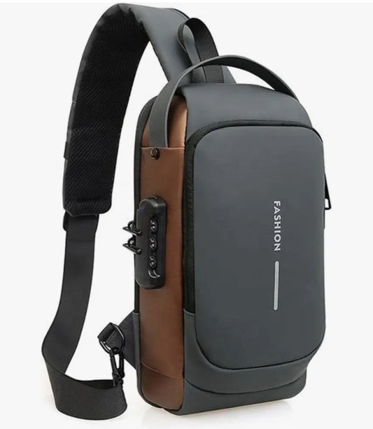 Premium Anti-Theft Chest Sling Bag with USB Charging Port