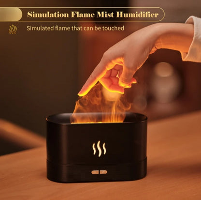 3D Flame Aroma Humidifier | Cozy Mist & Ambient Light