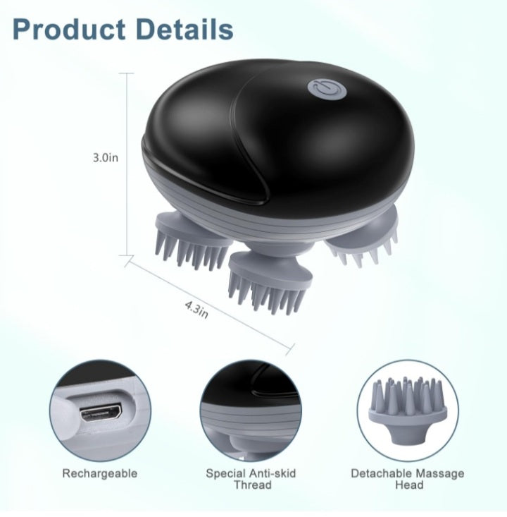 ScalpEase – Rechargeable Electric Scalp Massager