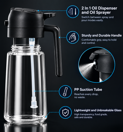 Oil Sprayer – Precision Cooking Oil Spray Bottle
